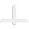Ekena Millwork Eugene Architectural Grade PVC Gable Bracket, 36"W x 22 1/2"H x 4"D x 4"F, 15/12 Pitch GBP036X23X0404EUG00 - alternate 3
